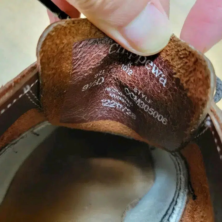 [BUNJANG] Chippewa Plain Toe Oxford Work Boots Red Brown / 치페와 플레인토 옥스포드 워커 워크 부츠 레드브라운 9.5 275~280