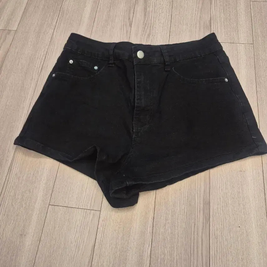 [BUNJANG] Black Denim Shorts - New / 블랙 데님 반바지  새상품