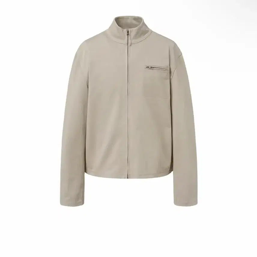 [BUNJANG] Amentto Slim Fit Pocket Jumper M Beige / 아모멘토 슬림핏 포켓 점퍼 M 베이지