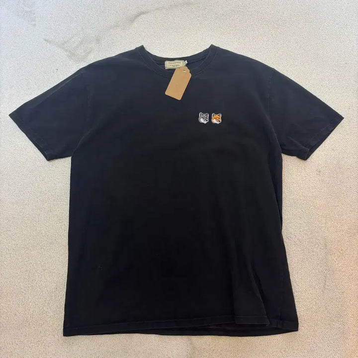 [BUNJANG] Maison Kitsuné Two Foxes Short Sleeve T-Shirt / 100 메종키츠네 투폭스 반팔 티셔츠