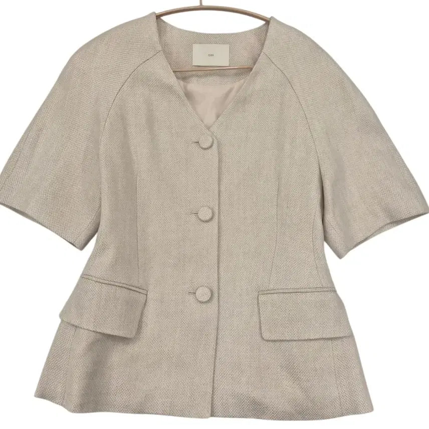 [BUNJANG] ORR Beige Short Sleeve Jacket / ORR 베이지 반팔 자켓