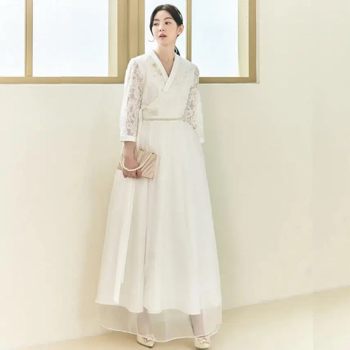 [BUNJANG] Sugardress Jasmine Hanbok Wedding Dress / 한복 셀프 웨딩 원피스/드레스 (슈가드레스 자스민 제품)