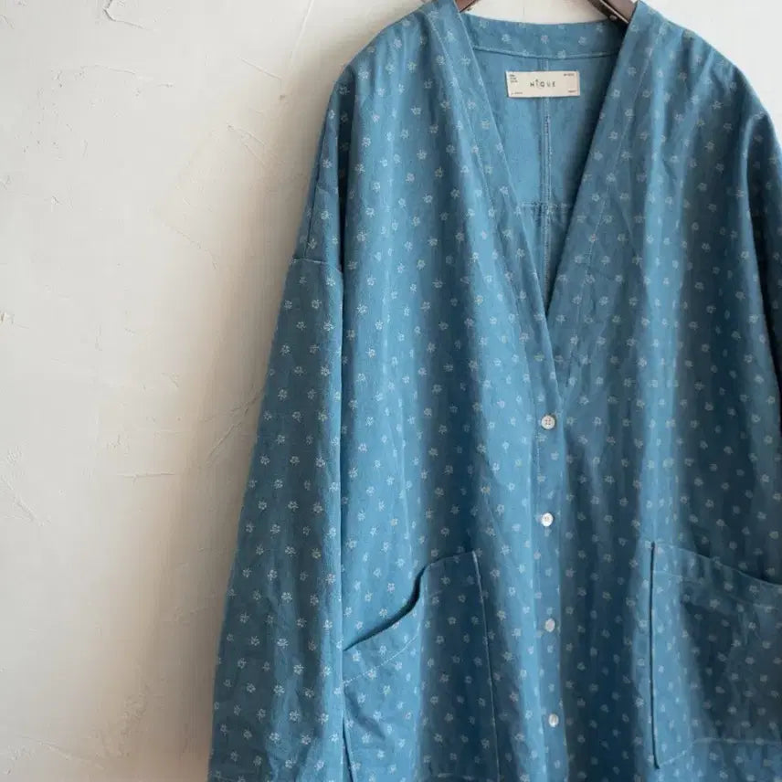 [BUNJANG] Nikke Vintage Denim Long Dress Blue / 니케 빈티지 데님 롱 원피스 블루