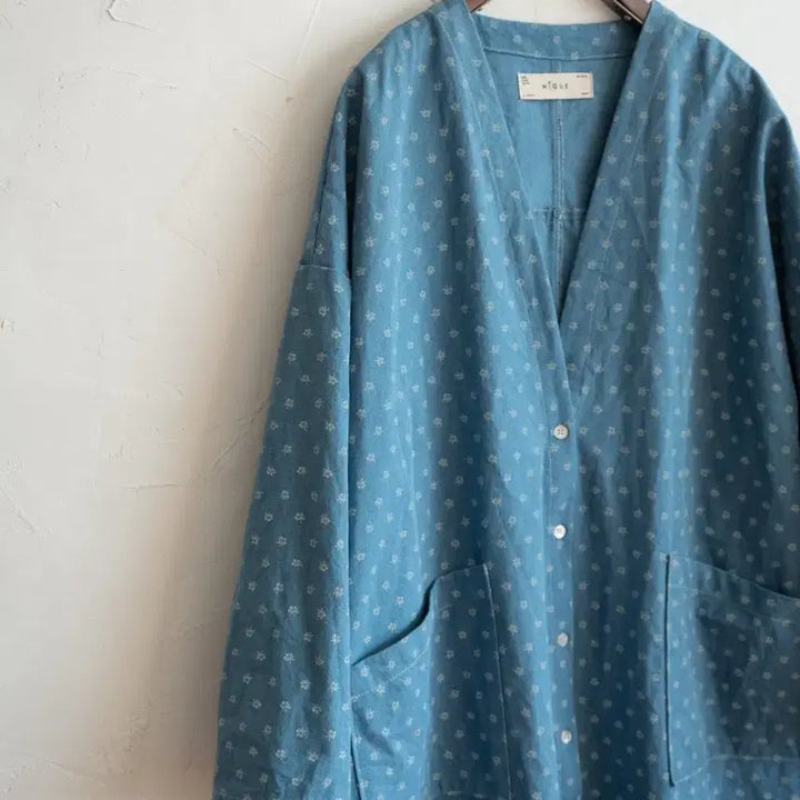 [BUNJANG] Nikke Vintage Denim Long Dress Blue / 니케 빈티지 데님 롱 원피스 블루