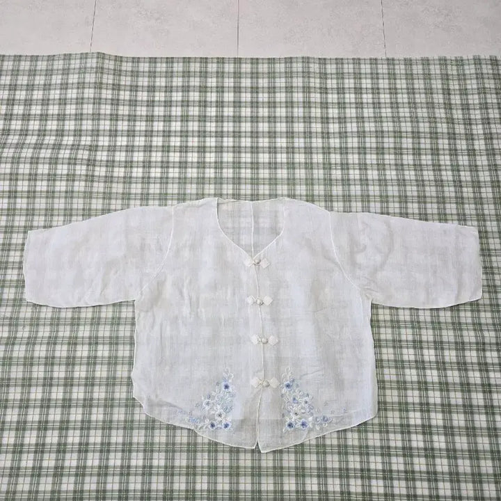 [BUNJANG] Ramie Embroidered Shirt / 4ㅡ모시 모시 자수 셔츠ㅡ663