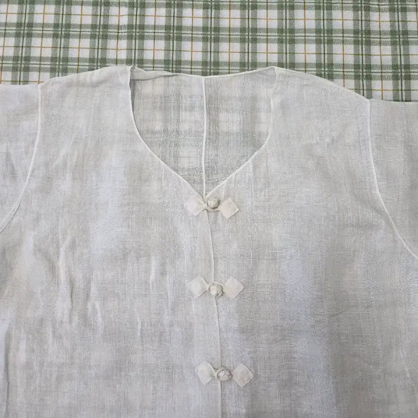 [BUNJANG] Ramie Embroidered Shirt / 4ㅡ모시 모시 자수 셔츠ㅡ663