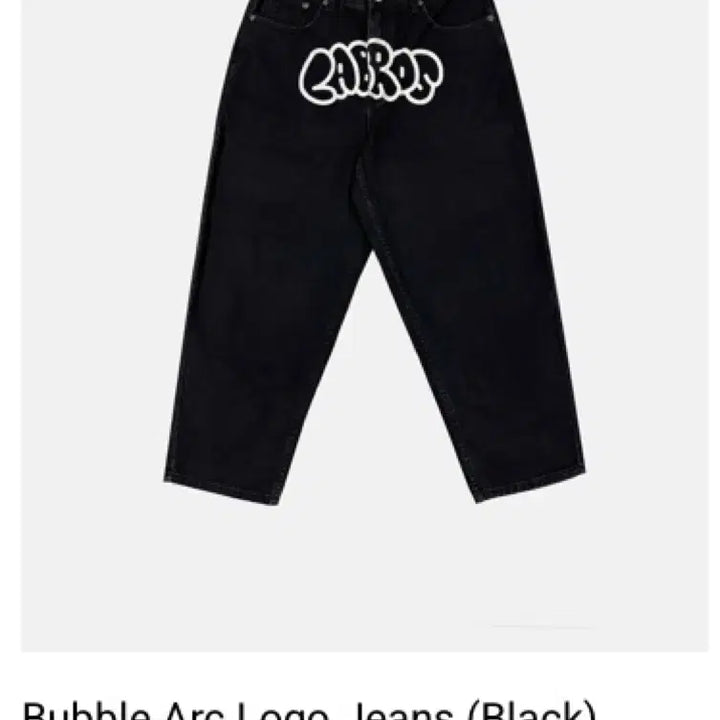 [BUNJANG] Labros Bubble Arc Logo Jeans (L) / 라브로스 팬츠 Bubble Arc Logo Jeans (L)