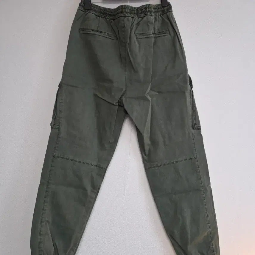 [BUNJANG] Juun.J Garment Dyed String Cargo Jogger Pants Khaki / [새상품] 준지 가먼트 다이드 스트링 카고 조거 팬츠 카키 46