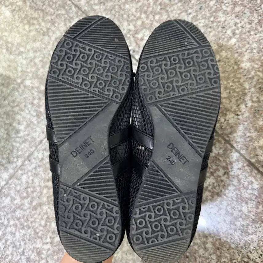 [BUNJANG] Denet Ribbon Mochi Mesh Shoes Black 240 / DENET 리본 모찌 슈즈 메쉬 블랙 240