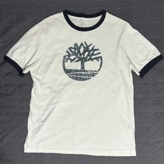 [BUNJANG] Timberland White Logo Ringer T-Shirt / 팀버랜드 화이트 로고 링거 반팔티