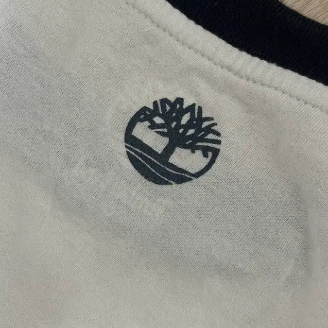 [BUNJANG] Timberland White Logo Ringer T-Shirt / 팀버랜드 화이트 로고 링거 반팔티