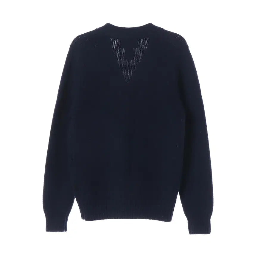 [BUNJANG] Stussy V-Neck Button Knit Cardigan Navy / 스투시 브이넥 버튼 니트 가디건 네이비