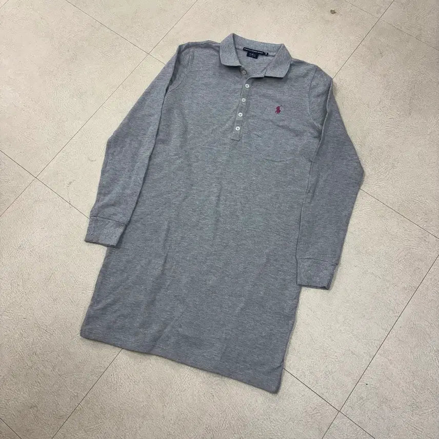 [BUNJANG] Polo Ralph Lauren Pony Grey Dress / 폴로 랄프로렌 포니 그레이 원피스