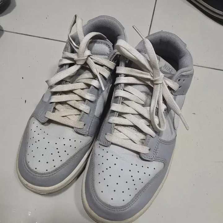 [BUNJANG] Nike Dunk Low Retro Wolf Grey (250) / 나이키 덩크 로우 레트로 울프 그레이 250