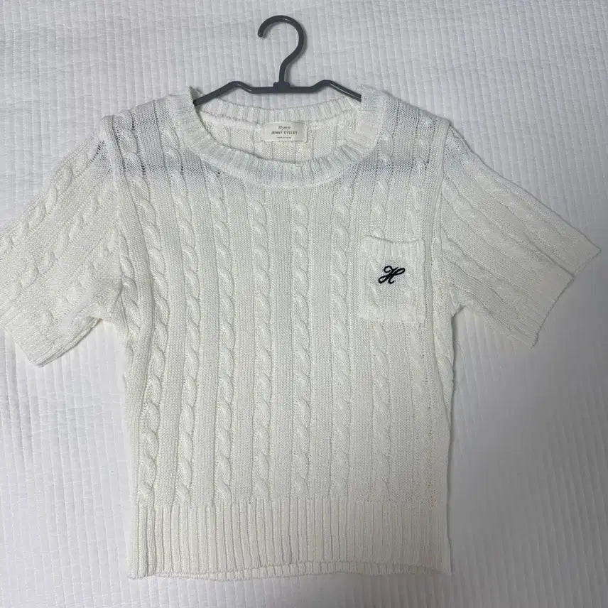 [BUNJANG] Summer See-through Cable Short-Sleeve Knit / 여름 시스루 케이블 반팔 니트