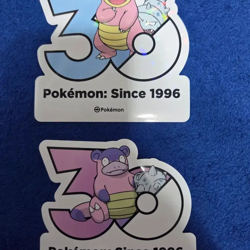 [BUNJANG] Pokemon 30th Anniversary Sticker Set (Slowbro + Galarian Slowbro) / 포켓몬 30주년 기념 스티커(야도란+가라르 야도란 세트)
