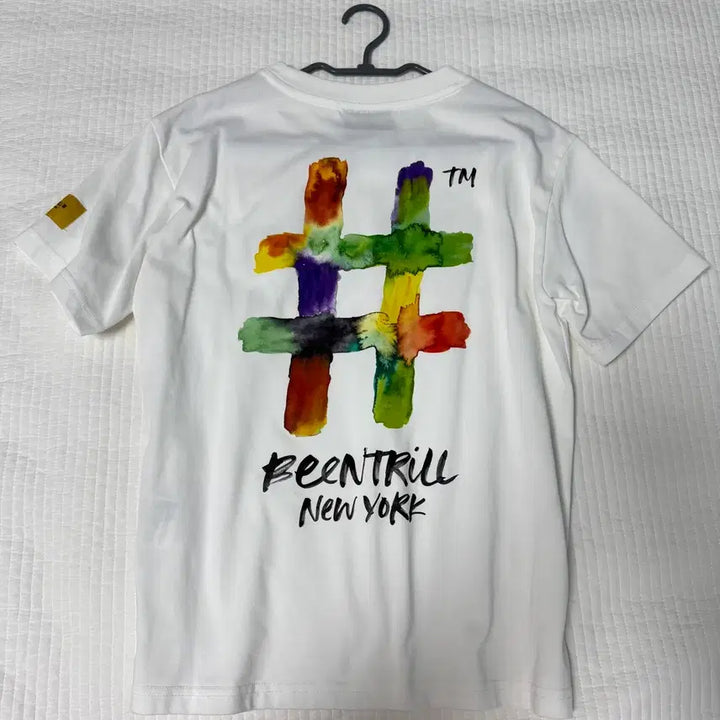 [BUNJANG] BEENTRILL White Short-Sleeve T-Shirt / BEENTRILL 빈트릴 화이트 반팔티