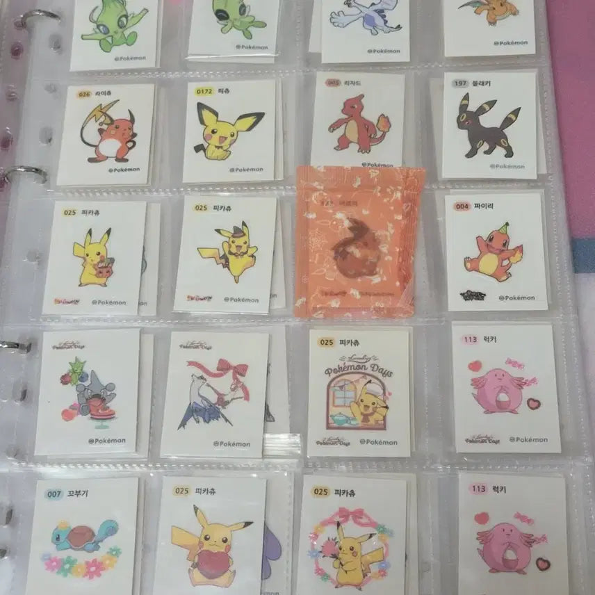 [BUNJANG] Pokemon Stick Seal Bundle / 포켓몬 띠부씰 양도 러블리 할로윈
