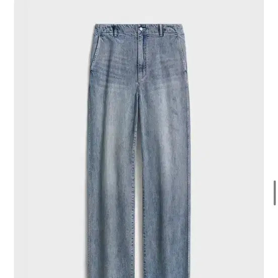 [BUNJANG] Pottery One Washed Wide Denim Mid Blue Size 3 / 포터리 원워시드 와이드 데님 미드블루2 3사이즈