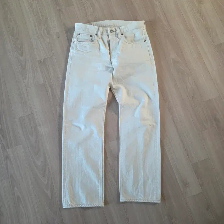 [BUNJANG] Fullcount 1108 Ecru Chainstitch Hem Jeans / 풀카운트 1108 에크루