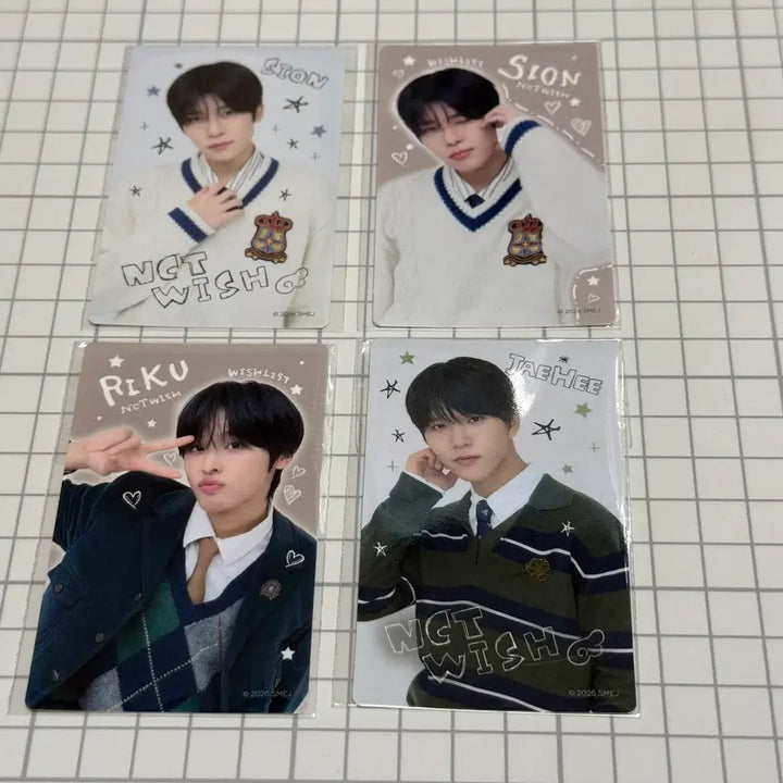 [BUNJANG] NCT WISH Japan Online KUJI D-Prize Keychain &amp; E-Prize Photosticker / 엔시티위시 일본 온라인 쿠지 양도