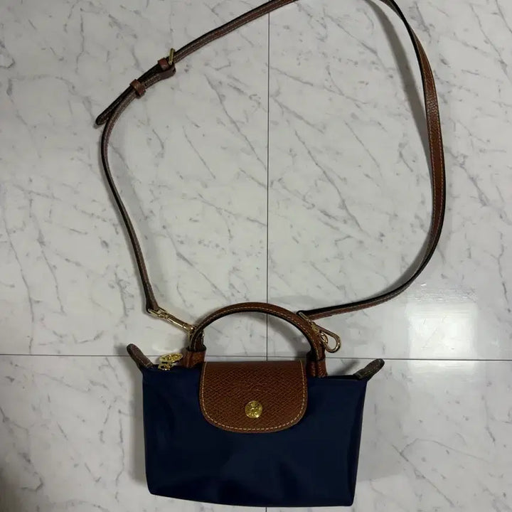 [BUNJANG] Longchamp Le Pliage Mini Crossbody Navy / 롱샴 르 플리아쥬 미니 크로스 네이비