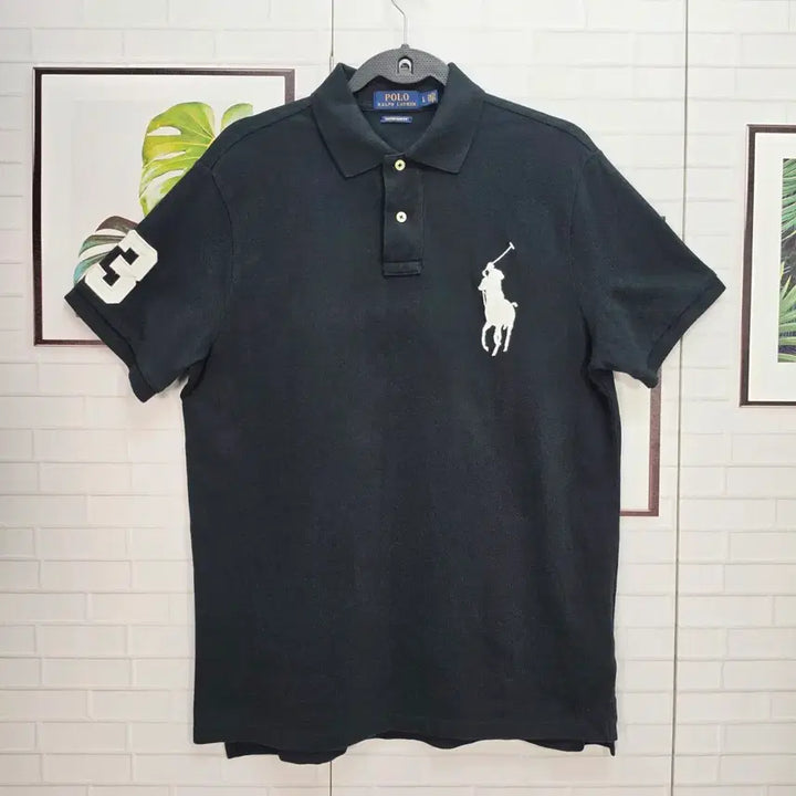 [BUNJANG] Polo Ralph Lauren Custom Slim Fit Big Pony Numpher 3 Short Sleeve Polo Shirt - Size L / 폴로랄프로렌 커스텀 슬림핏 빅포니 넘퍼3 반팔 폴로 셔츠 카라티 L사이즈