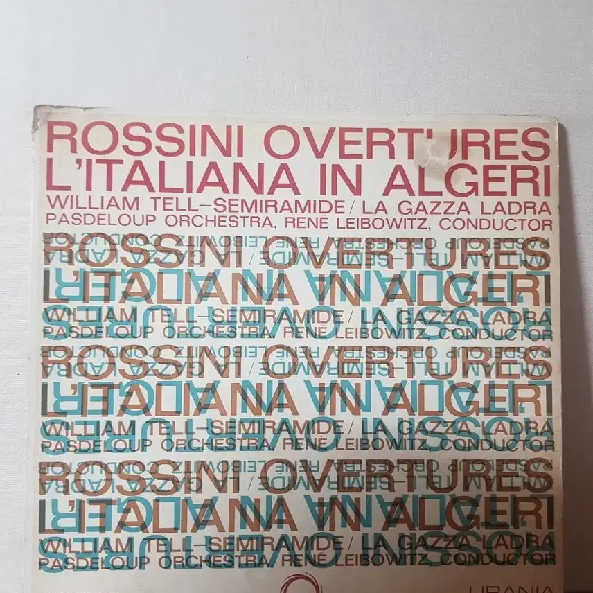 [BUNJANG] Rossini William Tell Semiramide Overture Classic LP Vinyl / 로시니 윌리엄텔 도둑까치 세미라미데 서곡 클래식엘피 바이닐vinyl lp
