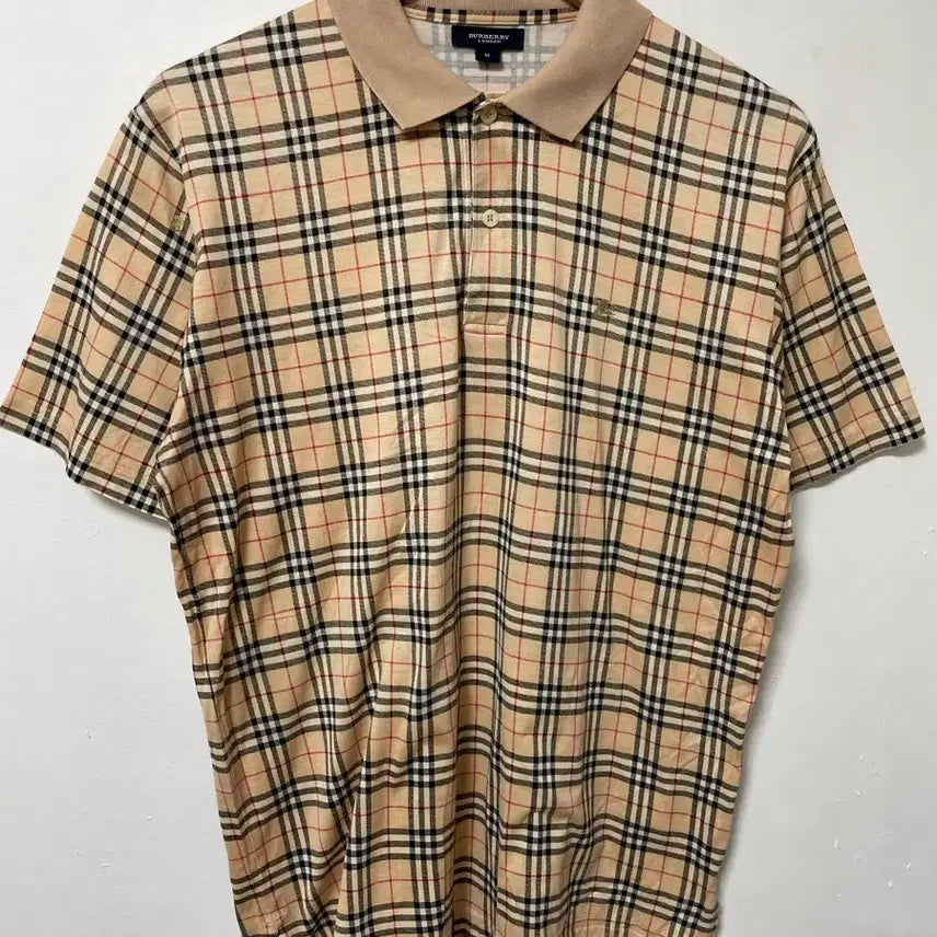 [SOLD OUT] 100 Burberry 버버리 올드스쿨 반팔 카라티 정품