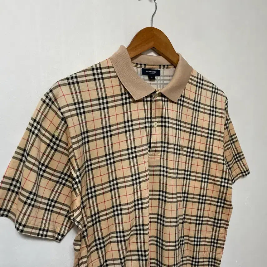 [SOLD OUT] 100 Burberry 버버리 올드스쿨 반팔 카라티 정품