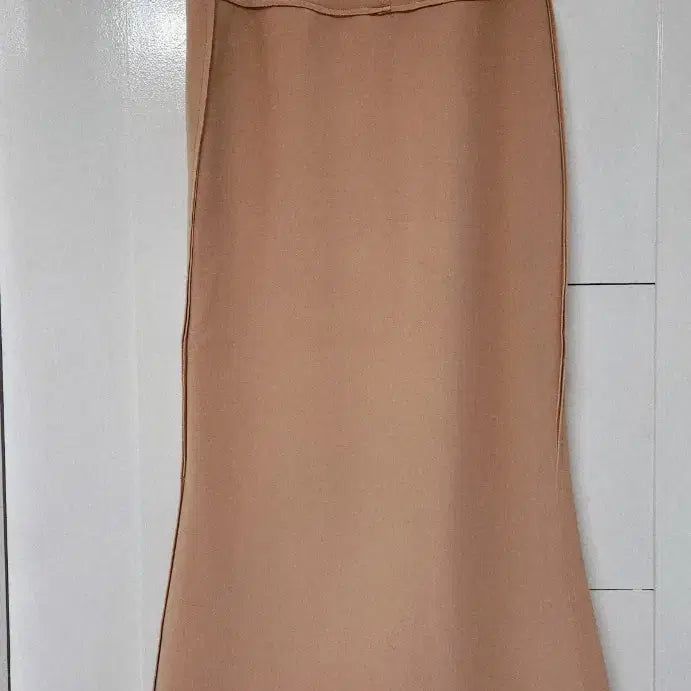 [BUNJANG] Peach Apricot Color Mix Mermaid Line Skirt / 피치살구 롱스커트