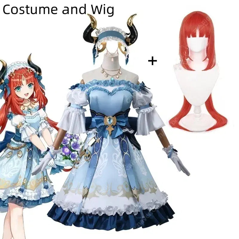 [BUNJANG] GIGO Nilou Maid Dress Cosplay Full Set - Size L / 원신 닐루 GIGO 메이드 드레스 코스프레 풀셋 새상품 L사이즈
