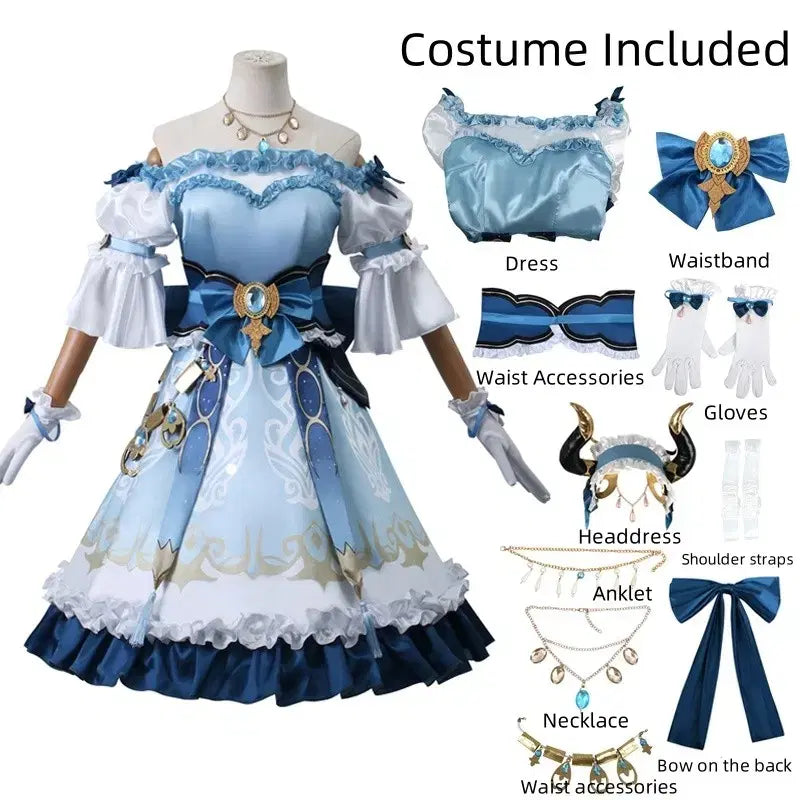 [BUNJANG] GIGO Nilou Maid Dress Cosplay Full Set - Size L / 원신 닐루 GIGO 메이드 드레스 코스프레 풀셋 새상품 L사이즈