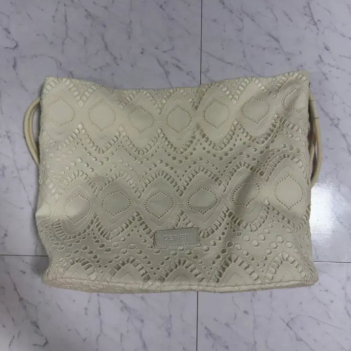[BUNJANG] DEINET Lace String Bag Ivory / DEINET 레이스 스트링백 아이보리