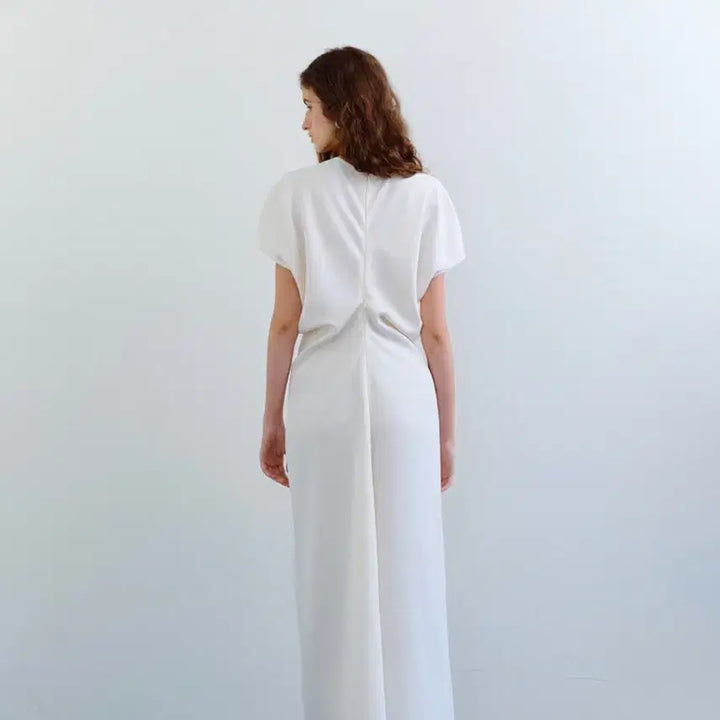 [BUNJANG] URAGO Dolman Sleeve Long Dress Cream S / 유라고 dolman sleeve long dress 크림