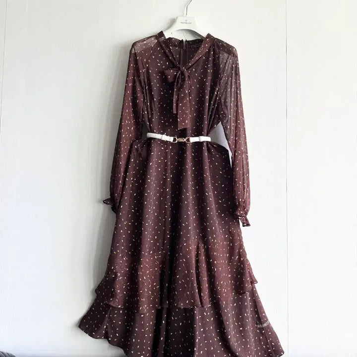 [BUNJANG] Thursday Island Sheer Glitter Dress / 써쓰데이아일랜드 시스루 글리터 원피스