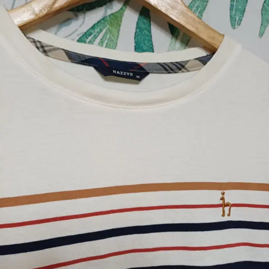 [BUNJANG] Hazzys 7-8 Sleeve Striped T-Shirt Size 85 / 헤지스  7부소매 티셔츠 85