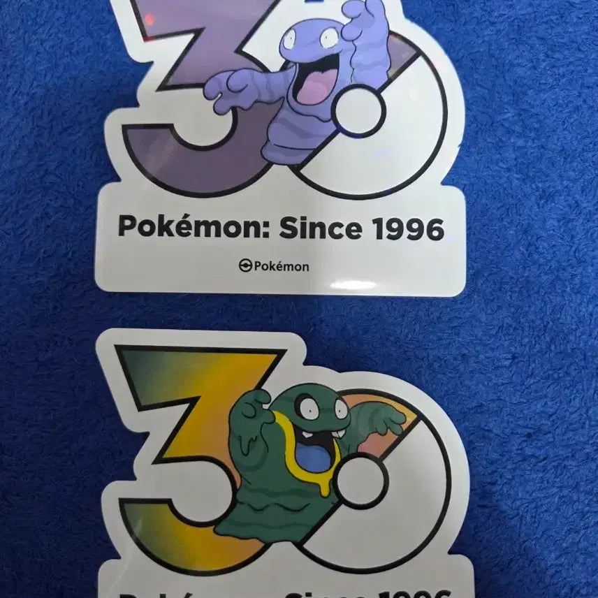 [BUNJANG] Pokemon 30th Anniversary Sticker Set (Jigglypuff + Alolan Jigglypuff) / 포켓몬 30주년 기념 스티커(질퍽이+알로라 질퍽이 세트)