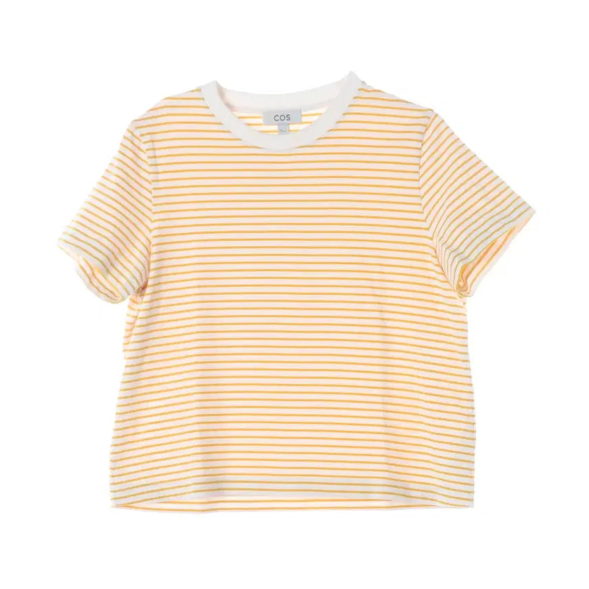 [BUNJANG] COS 21SS Stripe Cotton Short Sleeve T-shirt / 코스 21SS 스트라이프 면 반팔 티셔츠
