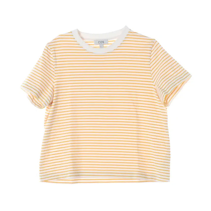 [BUNJANG] COS 21SS Stripe Cotton Short Sleeve T-shirt / 코스 21SS 스트라이프 면 반팔 티셔츠