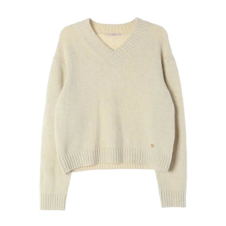 [BUNJANG] Recto 21FW V-Neck Wool Raccoon Cashmere Knit Sweater / 렉토 21FW 브이넥 울 라쿤 캐시미어 니트 스웨터