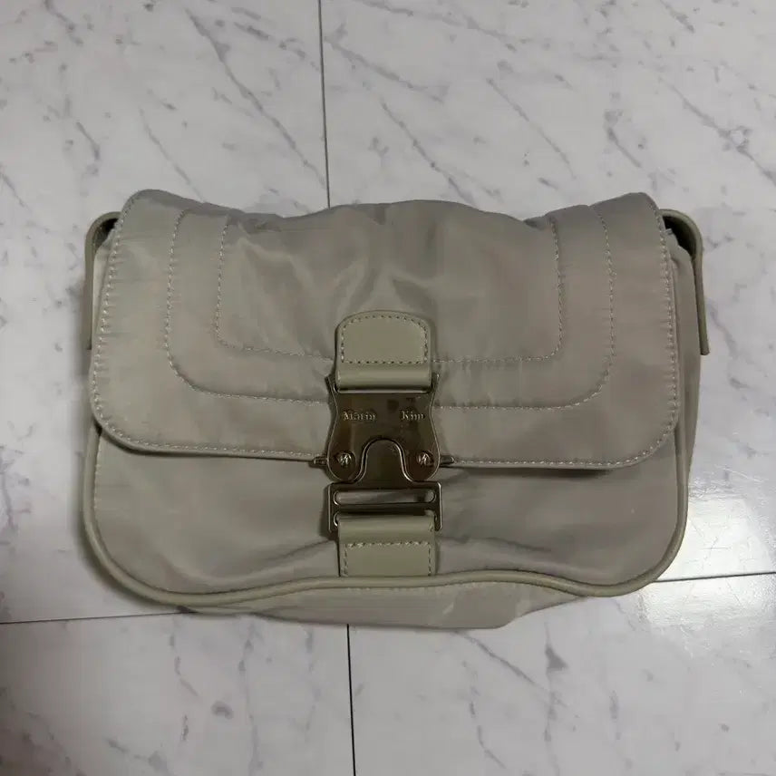 [BUNJANG] Matinkim Nylon Mini Buckle Bag Light Gray / 마뗑킴 나일론 미니 버클백 라이트 그레이
