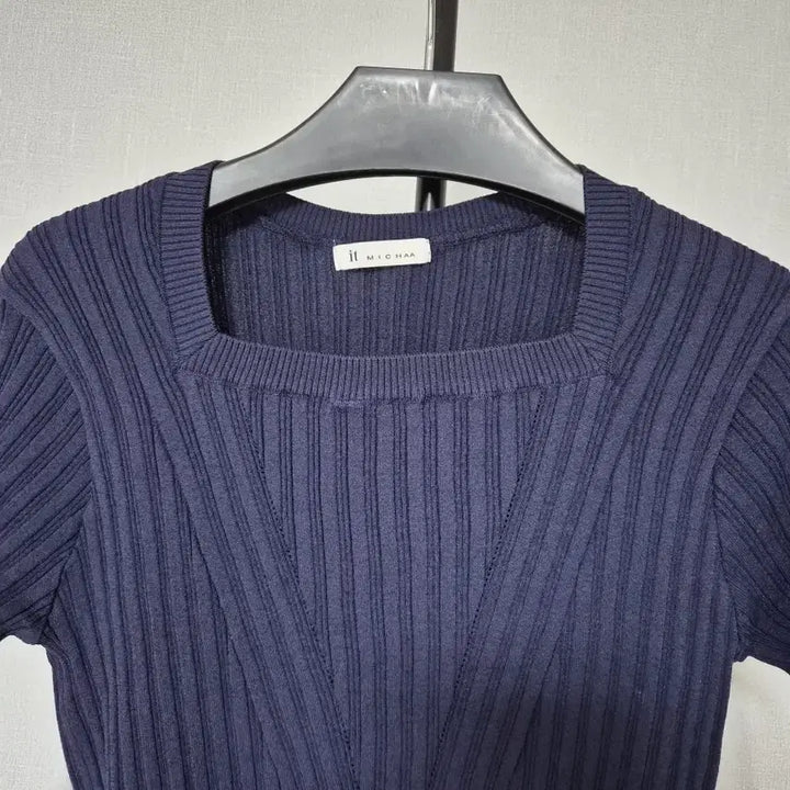 [BUNJANG] IT MICHAA 88 Ribbed Knit T-Shirt Short Sleeve / 잇미샤 88 M 골지 니트 티셔츠 W-반팔-166