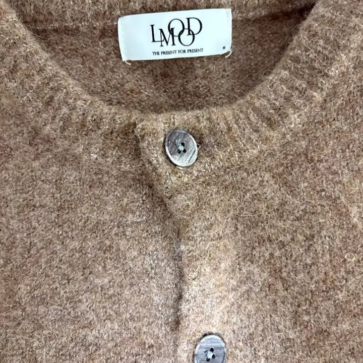 [BUNJANG] Elwood Bishop Wool Alpaca Crewneck Cardigan Ginger Brown Size 46 / 엘무드 비숍 울 알파카 크루넥 가디건 진저 브라운 46사잊