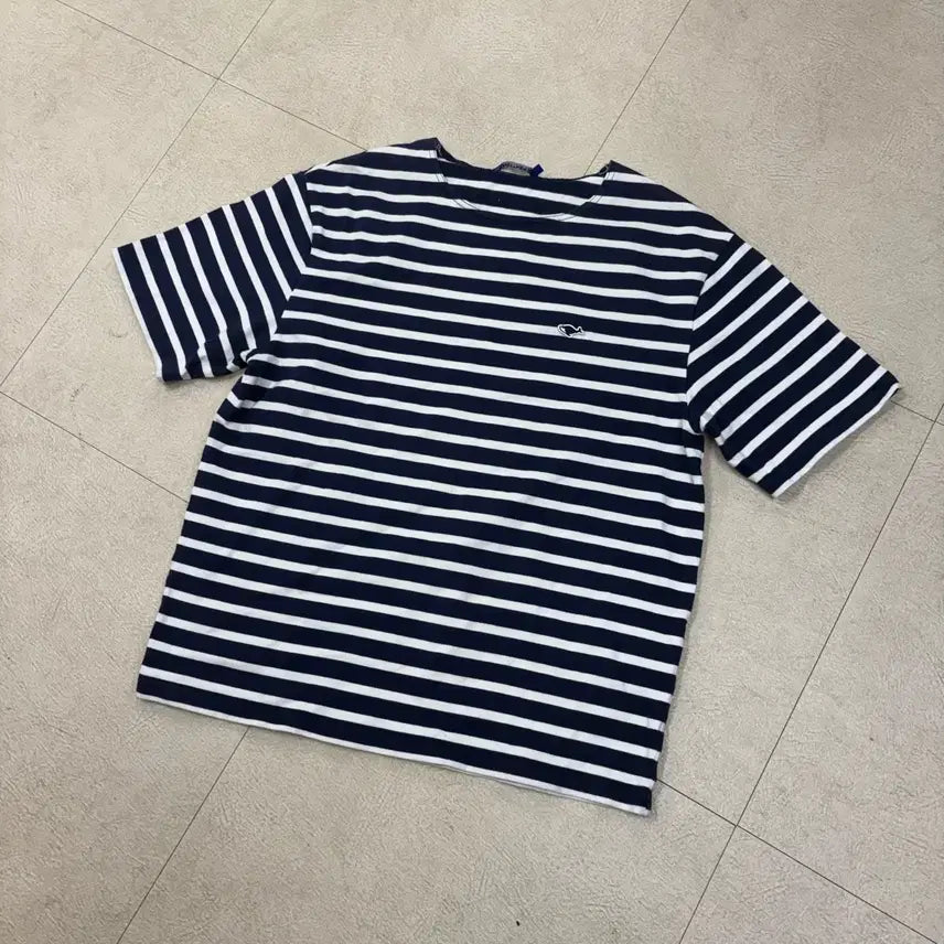 [BUNJANG] Naders Striped Short Sleeve T-Shirt / 네이더스 스트라이프 반팔티