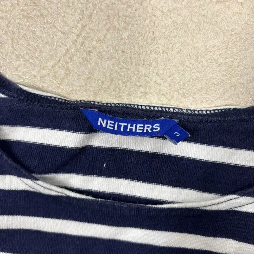 [BUNJANG] Naders Striped Short Sleeve T-Shirt / 네이더스 스트라이프 반팔티