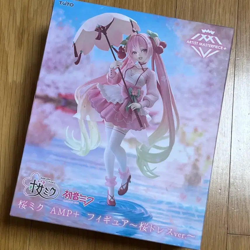 [BUNJANG] Taito Hatsune Miku Sakura AMP+ Figure (Sealed) / [미개봉/최저가]타이토 벚꽃 사쿠라 하츠네 미쿠 AMP+ 피규어