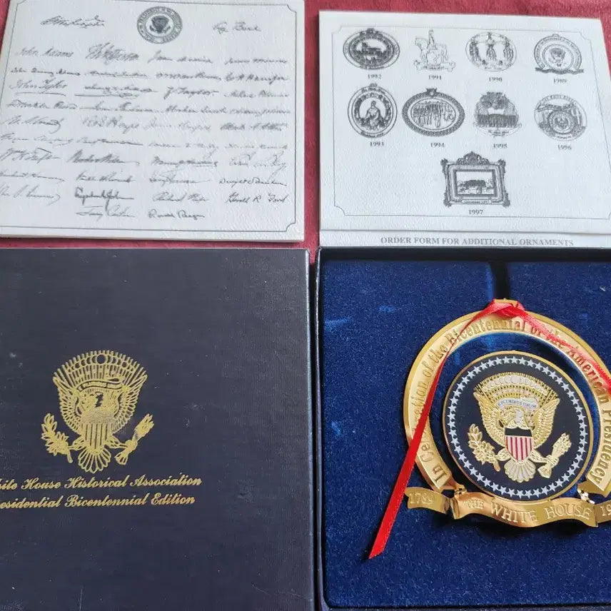 [BUNJANG] White House Commemorative Ornament / 미국 백악관 역사 협회 대통령 200주년 기념품