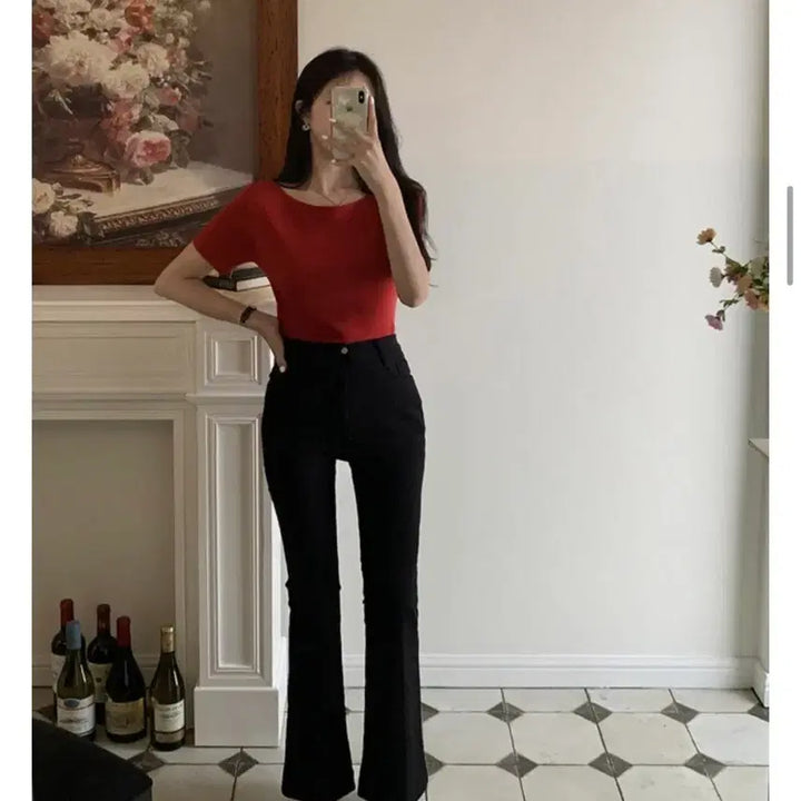 [BUNJANG] Lip Neck Short Sleeve Knit / [보관만한새제품] 입술넥 반팔 니트