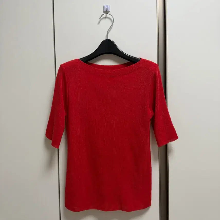 [BUNJANG] Lip Neck Short Sleeve Knit / [보관만한새제품] 입술넥 반팔 니트